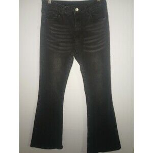 Shein Women's Black Flare Jeans High Rise Size M 6 Waist 28 Length 32
